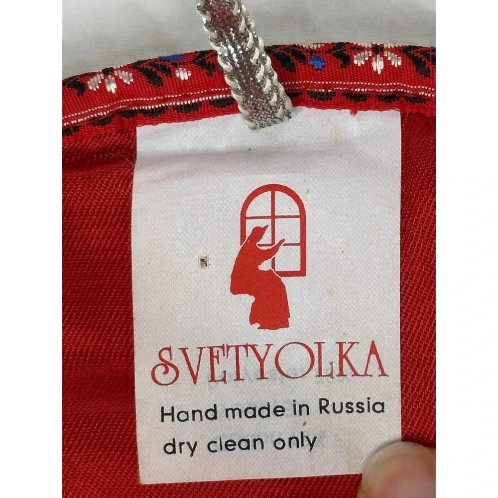 VTG Svetyolka Kitchen Appliance Cover Made in Russia Christmas Holiday Quilted